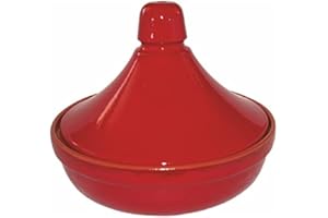 Colì Maioliche e Terrecotte dal 1650 Tajine Rossana in Terracotta, Rosso 26x26x20 cm
