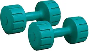 AURION Combo 16 (1 Kg - 5 Kg) Home Gym Dumbbells and Fitness Kit (Olive Green, 1 KG X 2)