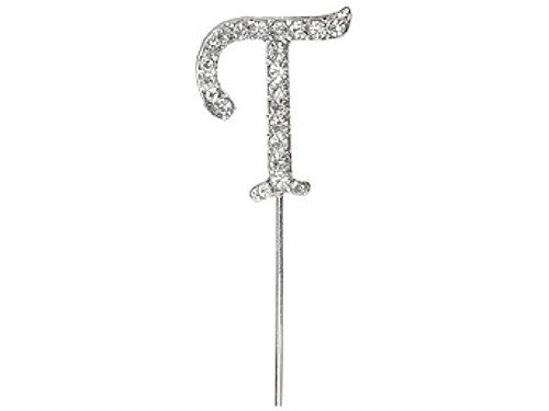 Club Green Diamant Buchstaben "T" auf dem Vorbau, silber, 4,5 cm