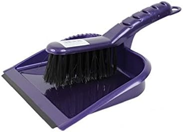 Centi Dustpan Set with Rubber Rim, purple, 1 item