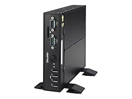 SHUTTLE Barebone XPC DS57U Intel i7-5500U HDMI DP 6.4cm Schacht HDD/SSD 2XUSB-3.0 4XUSB-2.0 2XCOM passive Kuehlung schwarz