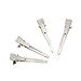 60 Pcs Single Prong Sectioning Clip Alligator Pinch Clips for Hair Bows Corker Bulk Craft DIY Long 45mm