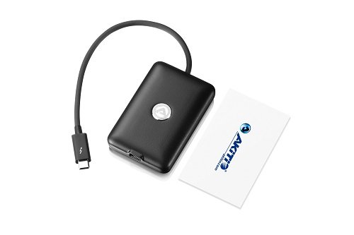 AKiTiO T3T, Thunderbolt 3 auf Thunderbolt (2) Adapter, USB-C, schwarz - 4
