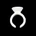 Approx.100pcs Eyelash Extension Disposable Glue Holder Rings 2-Slot S