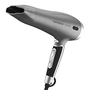 CARRERA 531 Professional Hair Dryers for Men & Women | Hairdryers - Styling Nozzle-Diffuser, Blow Dry, Hot-Cold Air, DC 2400W