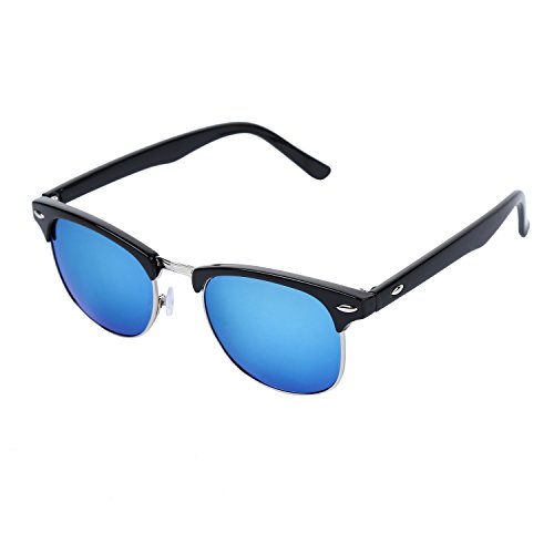 OUTEYE Unisex Clubmaster Wayfarer Retro Vintage Clasico Media Frame Ga