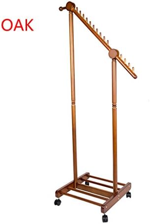 Multi-purpose Solid wood Clothes Coat Stand Shoes Rack/Free Standing Coat Rack Light Wood Portable Coat Rack Tower ( Color : A )