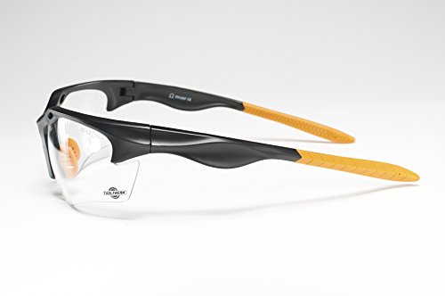 ToolFreak Schutzbrille | Maximaler UV Schutz | Beschichtet und Kratzfest für klare Sicht | Augen Schutz mit Sport Stil Design Sehr Leicht | Klare Glaeser oder Dunkle Glaeser (Klare Glaeser) - 3