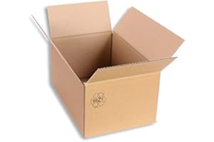 VERPACKUNG ROPER Faltkarton 300 x 200 x 150 mm Karton Schachtel Versandkarton Paketversand 25 Stück Braun aus Pappe
