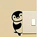 Produktbild Schalter Aufkleber Vinyl Wall Decal Super Süß Pinguin Living Decor
