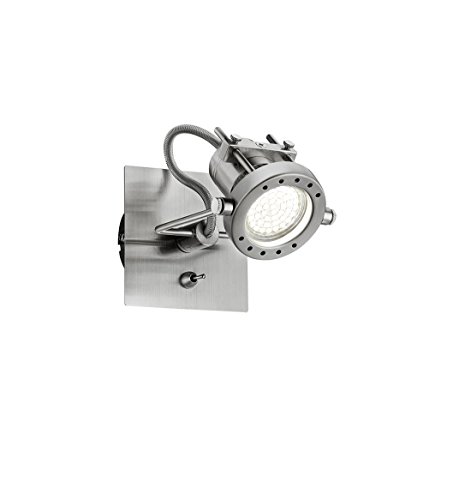 Preisvergleich Produktbild KHL LED Wandlampe Quadrat ROBOT mit Schalter 1x3W warmweiss 10x10cm