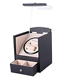 Automatische Uhrenbeweger ， Mann Dual Uhrenbeweger aus Holz Super leise rotierende Uhren Display Aufbewahrungskoffer Box Geschenk 175 * 180 * 210mm