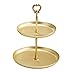 Produktbild Schmuckregal Ablage Organizer Display Tower Metallständer 2/3 Etage Gold Cosmetic Desktop Aufbewahrungsbox für Ring Halskette Ohrring Armband, B