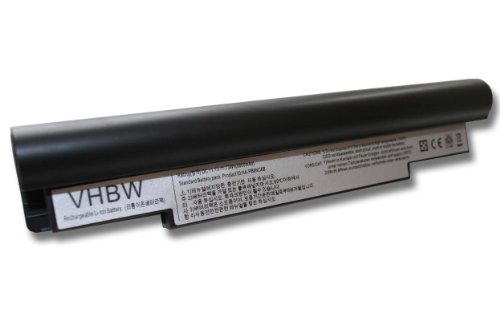 vhbw Li-Ion Akku 6600mAh (11.1V) schwarz für Notebook Laptop Samsung N110, N120, N130, N140, N510, NC10, NC20 wie AA-PB6NC6W, AA-PB8NC6B, AA-PB8NC6M.