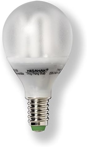 Megaman ampoule à économie d'énergie PINGPONG PING PONG MM18112, 7 Watt - 7W / E14 / 827