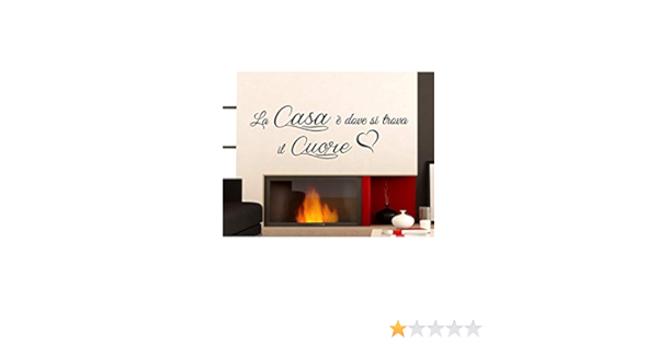 Adesivi Murali Casa E Dove Si Trova Il Cuore Frasi Wall Stickers Adesivo Murale Casa Decorazione Interni Aforisma Stickerdesign Amazon It Handmade