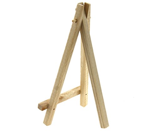 10x Staffelei weiß Tischstaffelei Hochzeit Mini Holzstaffelei 16 x 9mm - 4