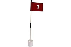 Toddmomy 1 Set Golfträningsflaggor Banflaggor Golfflagga Golfnummerflagga Golfflagga Med Flaggstång Och Bas Golfflagga Golfflaggtillbehör Golfflaggstång Och Flaggor Golfrekvisita