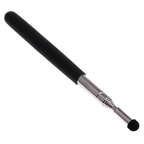 Preisvergleich Produktbild Homyl Ausziehbar 20cm-100cm Teleskopzeigestab mit Filzkopf - Schwarz 12mm