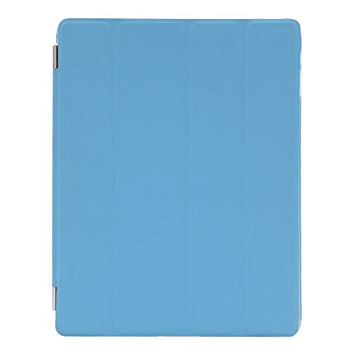 Besmall Neu Ultra Slim Edles iPad 2 3 4 Hülle – Smart Cover Leder Case Schutz Hülle Tasche + Back Case – inkl. Displayschutzfolie Reinigungstuch Stift mit Multi Ständer Auto Sleep Wake (iPad 2/3/4, Farbe:Weiß) - 6