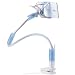 Produktbild First2savvv LR-CQT-03 blau Universal Handy Halter Halterung flexible Schwanenhals-Kit lange Arm-Desktop-Bett Küche Gym Faule Haltewinkel-Halter-Standplatz für Apple iPhone 6 Plus & iPhone 6 HTC Desire 620 320 HTC M9 Plus ONE E9 Nokia Lumia 640XL/ 640 Samsung Galaxy S6 S6 edge A5/ A3 Core Prime Sony Xperia M4 aqua/E4g HUAWEI Y3 Y625 Ascend G620S/ G620/Y520/Y221/G730 / Y600 MATE 7 MINI, HUAWEI MATE 7 Compact blackberry leap