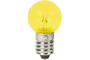 cyclingcolors AMPOULE 12V 7.5W E10 JAUNE A VISSER compatible avec adaptable SOLEX 2200 3300 3800 5000 MOTO MOBYLETTE CYCLOMOTEUR VINTAGE