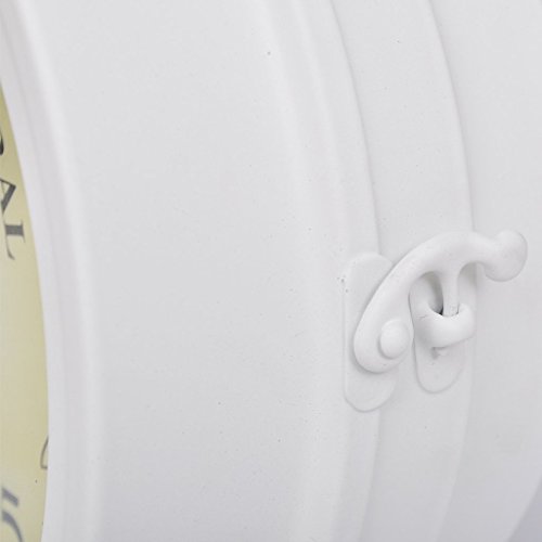 vidaXL Zweiseitige Wanduhr RETRO Look GRAND CENTRAL Bahnhofsuhr Antik Stil Uhr weiß - 4