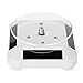 Produktbild IMBM STYLE Jewelry Organizer - 360 Grad Solar Showcase Plattenspieler Uhr Telefon Schmuck Rotation Halter Schmuckschatulle mit LED-Licht Ring,White