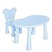 Produktbild GYiYi Kinder Tisch Und Stühle Set, Heimkinder Gartentisch Und -StüHle, Baby-Lerntisch/Esstisch/Spieltisch, Kunststoffschreibtisch (Pink)