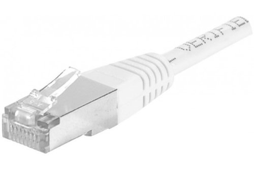 Connect 7.50 m Full Copper RJ45 Cat.6a F/UTP Patch Cord - White