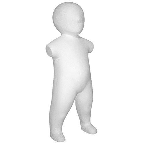 DummyDoll ® Styropor Torso Baby 56/62/68 Schneiderpuppe Dekotorso Dekobüste Schaufensterpuppe