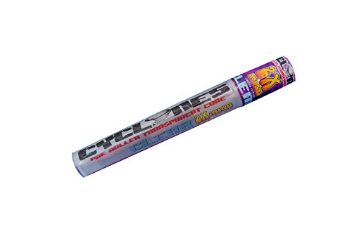 Cyclones Blunts, vorgedreht, transparent, Set mit Clear Grape – Clear-Blueberry-Peach-The Purple Unknown (Limited Edition mit 2 Blunts) – doppelt umwickelte, besonders langsam brennende Blunts – Wolverine – Hyphy – Supreme Nos – Mayhem, insgesamt 9 Blunts - 6
