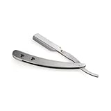 SODIAL (R) Silver Steel Traditional Throat Cut Shaving Straight Blade Razor [Personal Care]