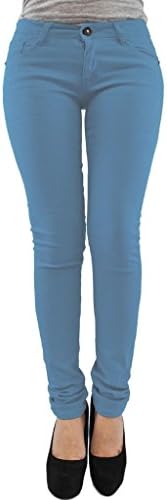 Vanilla Inck New Ladies Womens Skinny Jeans Jegging Sky Blue 18