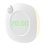 [Uhrzeitanzeige] Möchten Sie wissen, wie spät es ist? Wenn Sie keine Uhr haben. Holen Sie sich dieses essential Nachtlicht! Die Uhrzeitanzeige besteht aus 108 LEDs. Die aktuelle Uhrzeit wird angezeigt, wenn die Lampe eingeschaltet wird. Das Nachtlicht hat eine Memory-Funktion. Deshalb brauchen Sie nicht die Uhrzeit oft einzustellen. Hinweis: Wenn Sie die Batterien herausnehmen, muss die Uhrzeit erneut eingestellt werden.