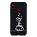 Produktbild Everainy Huawei Honor 8X Hülle Silikon Bumper Gummi Kreativ Neu Cover Hüllen für Huawei Honor 8X Handyhülle Einfach Stoßfest TPU Stoßstange Schwarz Schutzhülle (Kaffee)