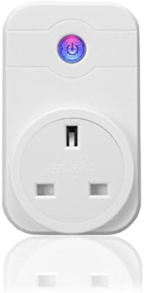Smart Wifi UK Plug, Disamhui Intelligent Cell Phone Wireless Remote Control Outlet Switch Timer Power Socket with Timing Function for Apple iPhone/Android Devices, Control Your Devices from Anywhere (UK Plug)