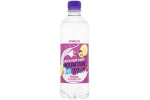 PONLEE ( 12 Pack ) Mountain Mist Sparkling Sugar Free Pineapple and Passion Fruit Flavour Spring Water 500ml
