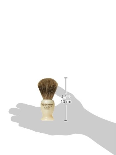 Taylor of Old Bond Street Pure Shaving Brush with Ivory Imitation Handle, Medium - Image 3