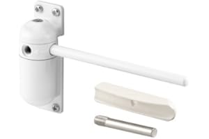 HOMY STORE Homy Ferme-porte, Mini Gate et écran Ferme-porte, Surface Mounted Automatique Réglable à Ressort De Fermeture De Porte (white)