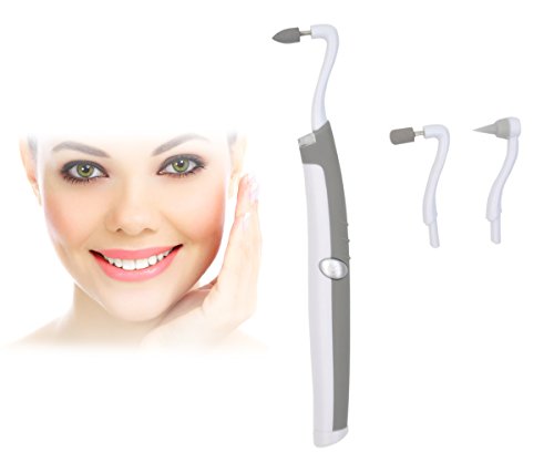 Flylinktech LED Dental Sonic Tool 3-in-1 Teeth Whitening Fleckentfernung Polieren Plaque-Kit mit 3 verschiedenen Köpfen + 2 Batterien