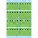 Produktbild Herma 10 x Tiefkühletiketten 26x40mm leuchtgrün Eiskristalle VE=48 Stück