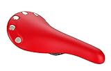 Sillin clásico retro vintage con remaches cromados y Rail de Acero Conferido para uso diario e ideal para restaruar el viejo sillín de tu bicicleta de carretera o darle un toque vintage a tu fixie