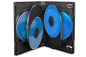 MediaRange Boitiers DVD pour 6 Vierges, 22 mm, Noir, 15 pièces