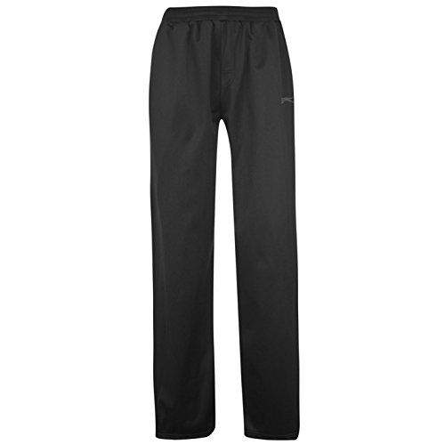 Slazenger para Hombre Poly Pantalones para Hombre Entrenamiento Deportivo Running Deportivo para Hombre, Negro, XXXXL