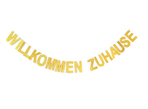 Andgo Willkommen Zuhause Banner für Familie Party Dekoration - Accesorios para Cabina de Fotos