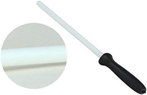 Ceramic Rod Sharpening Steel with ABS Handle Honing Knife Sharpener for Kitchen Cooking Knives Knife Sharpener Stick (12")