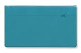 Quertimer Touch türkis 2020 - Taschenplaner - Taschenkalender (16 x 9,5) - seperates Adressheft - Weekly - 128 Seiten - Terminplaner by