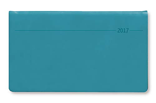 Quertimer Touch türkis 2020 - Taschenplaner - Taschenkalender (16 x 9,5) - seperates Adressheft - Weekly - 128 Seiten - Terminplaner