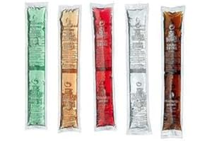 Doppelbox 2 x 200 Bussy Wassereis a 40ml gemischt 5 Sorten zum selber einfrieren 2 x 200er = 400er im Karton Cola Kirsch Waldmeister Zitrone Pfirsich 16 Liter Eis